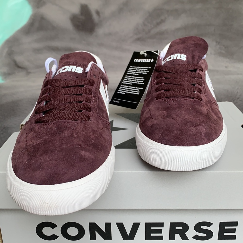 CONVERSE CHECKPOINT PRO OX BLACK CURRANT/WHITE MEN - Picture 10 of 16